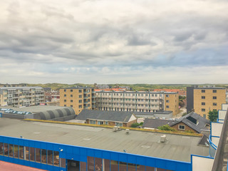 Flats view of Egmond Netherlands