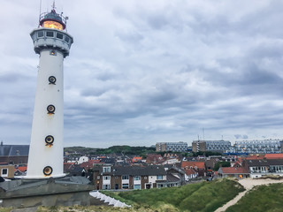 Lighthouse with city view Egmond