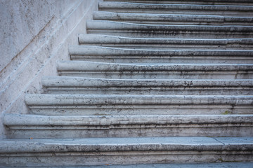 Close-up of Spanish Steps in Rome, Italy
