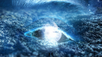 Space abstract backdrop