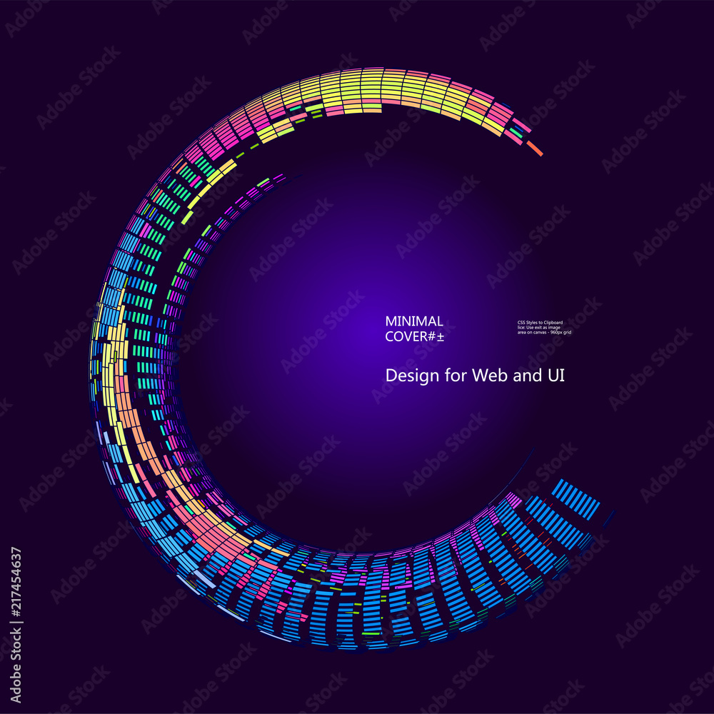 Poster moving colorful lines of abstract background