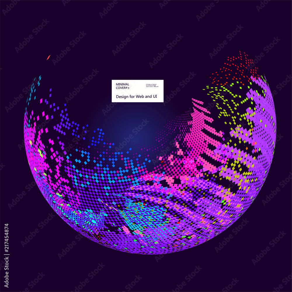Poster moving colorful lines of abstract background