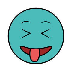 emoji crazy kawaii character icon