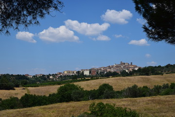 Fototapeta na wymiar panorama di Manciano nella Maremma Toscana 