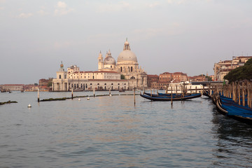 Fototapeta premium Buildings on the big canal in Venice
