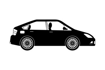car sedan isolated icon