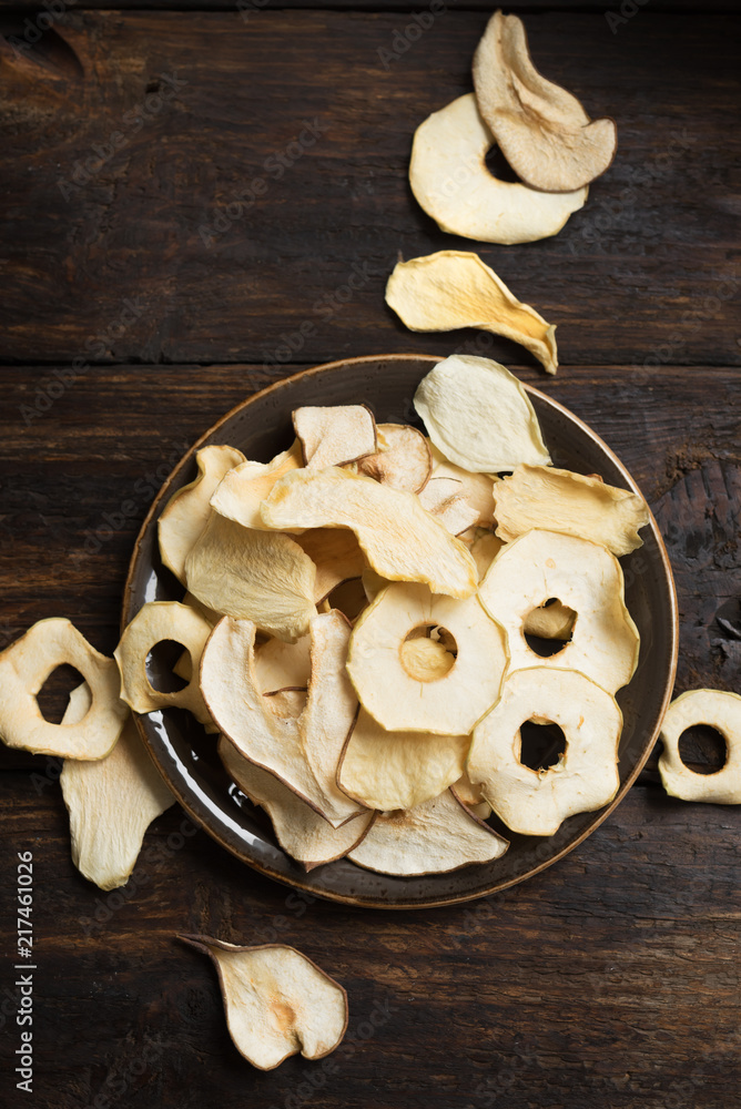 Wall mural various fruit chips