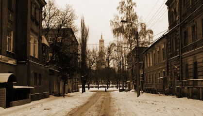 Переулок Лопанский, Харьков (2010.01.31) снято...