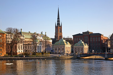 Fototapeta na wymiar Old town in Stockholm. Sweden