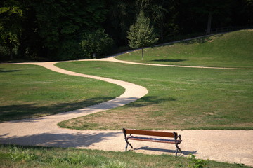 Wege zur Parkbank