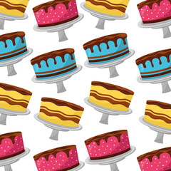 sweet cake icon pattern