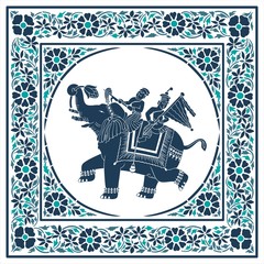 Obraz premium Elephant, festival , Jaipur, Royal Rajasthan, India, Asia