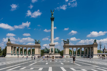 Fototapeta na wymiar Budapest – Blick auf den Heldenplatz