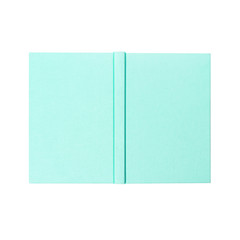 Isolated blue book cover notebook planner bright soft color on white background.jpg