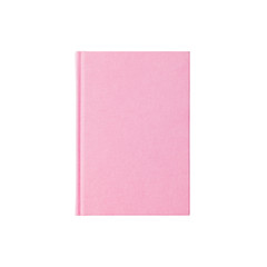 Isolated pink book notebook planner bright soft creamy color on white background
