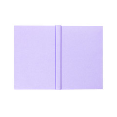 Isolated purple book cover notebook planner soft color on white background
