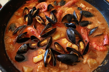 Mejillones a la marinera