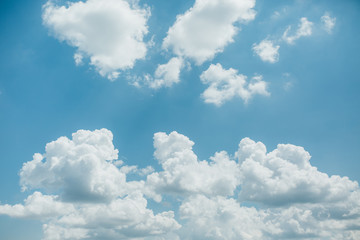 Blue sky with white clouds nature outdoor