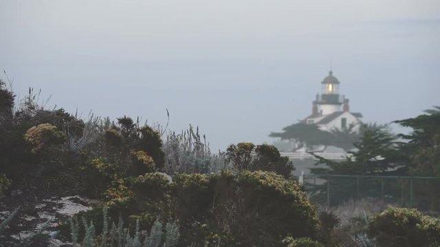 Point Pinos Light is Tucked into a Tight Area built in 1855