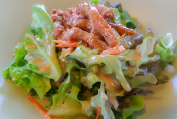 Healthy vegetable salad.