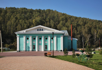 City park of culture and rest in Gorno-Altaysk. Altai Republic. Russia