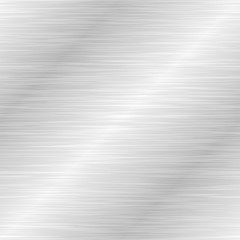 Seamless brushed metal texture. Vector steel background with scratches.