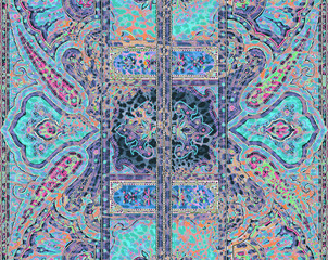 Traditional Indian paisley pattern