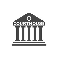 Courthouse building, Financial Building Icon
