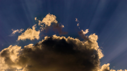Sun in a cloud