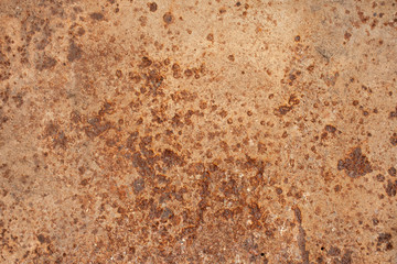 Texture of rusty iron. The view from the top.