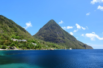 Grand Piton mountain in Saint Lucia