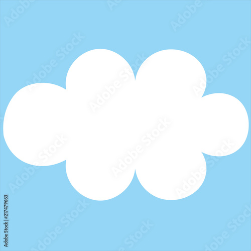 "Fluffy Cloud Vector" fichier vectoriel libre de droits sur la banque d