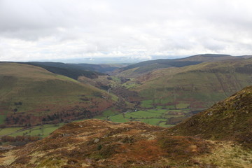 Naklejka premium Mountain Landscape Background