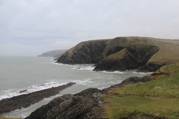 Fototapeta na wymiar Coastal Path Background