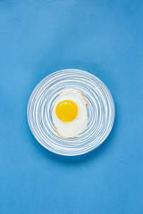 Fried egg in plate