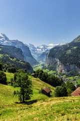 Switzerland - Lauterbrunnen Valley Scenic View