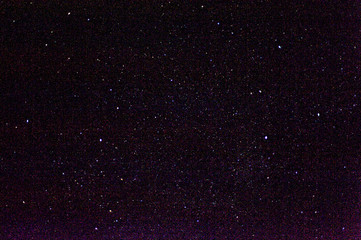 The starry sky. Space. Stars, meteors, the Milky Way. Astonomy.