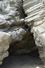 roca en playa