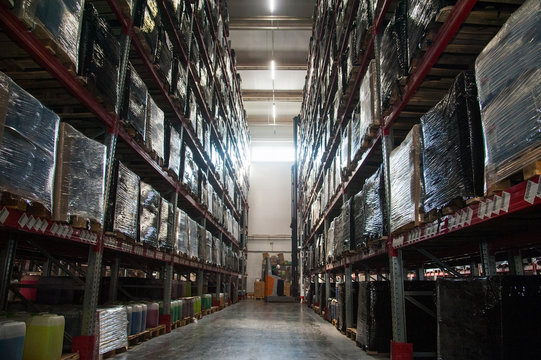 Interior of warehouse