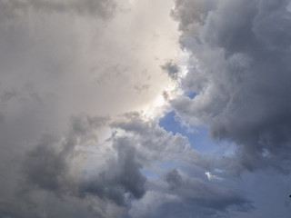 Fototapeta na wymiar storm clouds are moving in cloudscape background