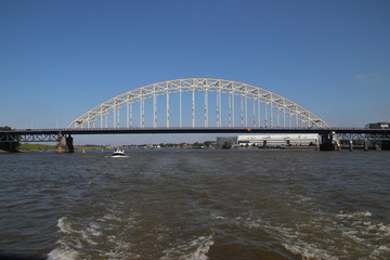 Obraz premium Bridge over the river Noord at Alblasserdam in the Netherlands