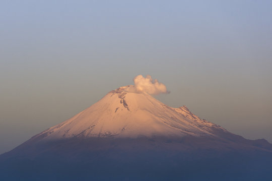 Popocatepetl during sunrise
