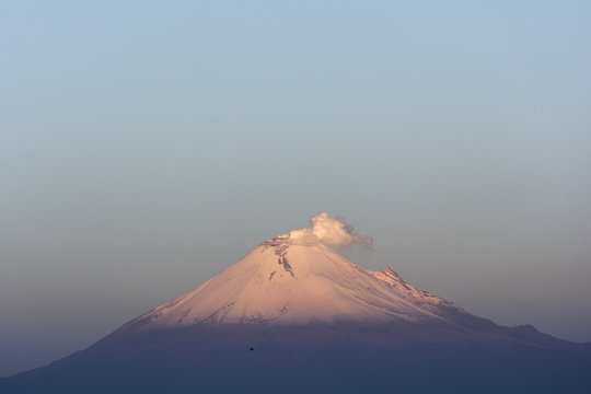 Popocatepetl during sunrise