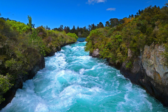 Huka Falls, Waikato River, New Zealand © Milan