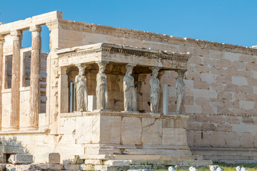 Caryatides de l'Érechthéion, Acropole à Athènes