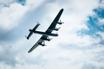 BBMF Lancaster during an airshow in Clacton, England