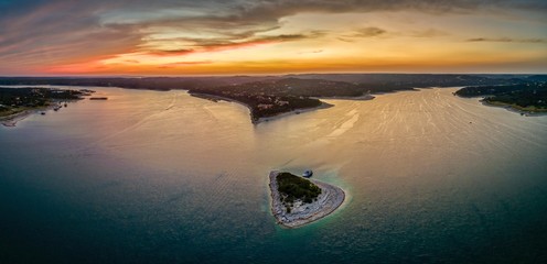 Sunset Over Lake Travis, Texas 