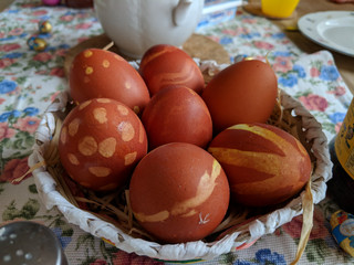 Selbstbemalte Ostereier