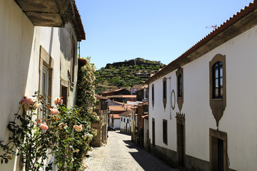 Fototapeta na wymiar Castelo Melhor Medieval Castle Overlooking the Village