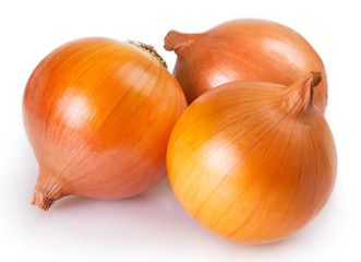 Fresh onion on white background © valery121283